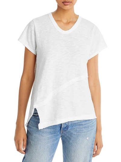 Shop Wilt Womens Crewneck Side Slit T-shirt In White