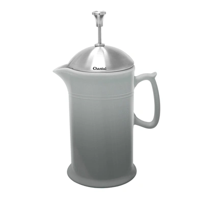 Shop Chantal 28 Ounce Ceramic French Press With Stainless Plunger In Grey