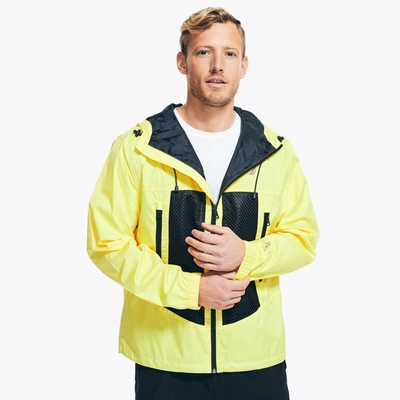 Shop Nautica Mens Navtech Packable Jacket In Yellow