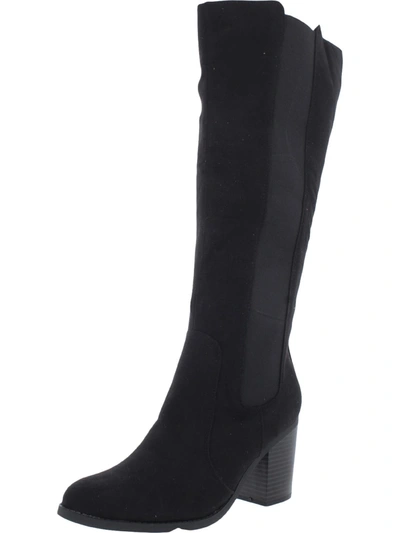 Sugar Willetta Womens Zipper Pull On Knee-high Boots In Multi