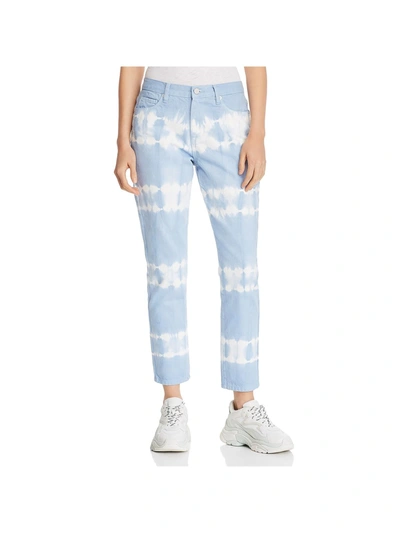 Shop Blanknyc Womens Tie-dye High Rise Straight Leg Jeans In Blue