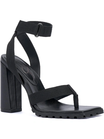 Shop Jessica Simpson Kielne Womens Square Toe Ankle Strap Heel Sandals In Multi
