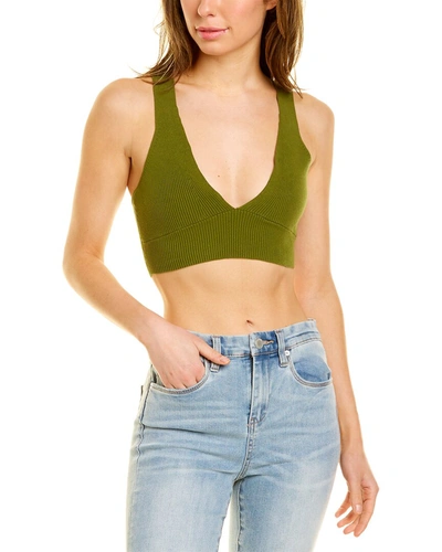 Shop Good American Knit Bralette In Green