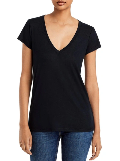 Shop Alternative Womens V Neck Knit T-shirt In Black