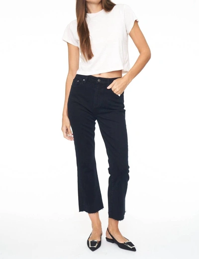 Shop Pistola Lennon High Rise Crop Boot Jeans In Abyss In Black