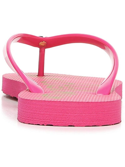 Shop Sam Edelman Skye Womens Logo Slip On Flip-flops In Pink
