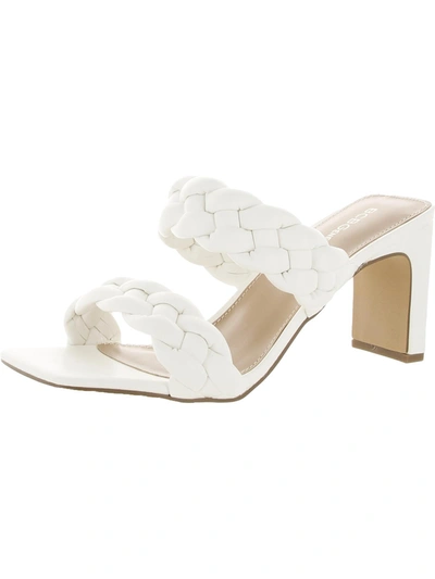 Bcbgeneration Finaa Womens Slip On Heels In White