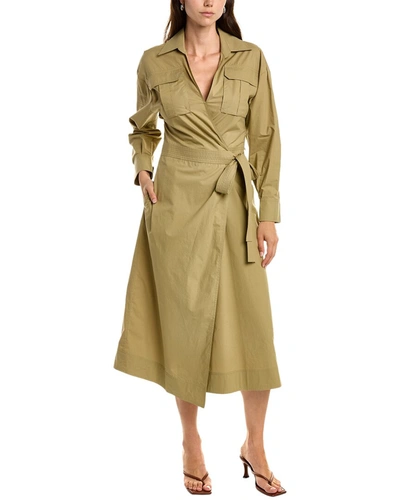 Shop A.l.c A. L.c. Clarissa Wrap Dress In Green