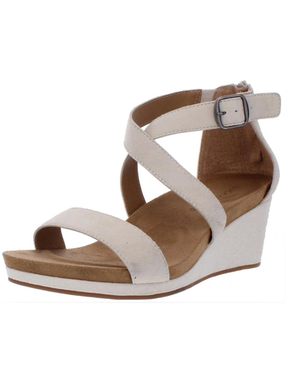 Shop Lucky Brand Kenadee Womens Suede Strappy Wedge Sandals In Multi