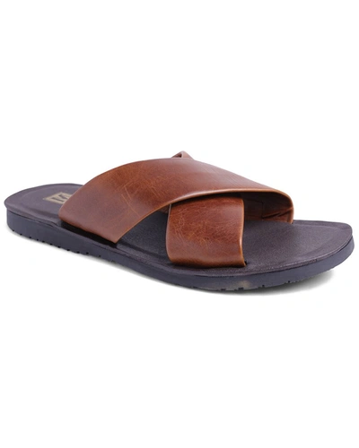 Shop M By Bruno Magli Amato Leather Sandal In Brown