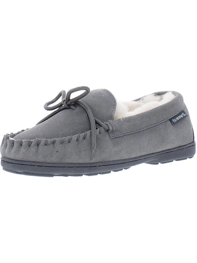 Bearpaw Mindy Womens Suede Slip On Moccasins In Multi