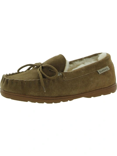 Bearpaw Mindy Womens Suede Slip On Moccasins In Multi