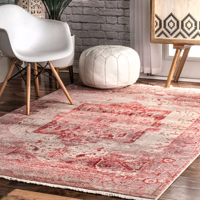 Nuloom Ehtel Medallion Fringe