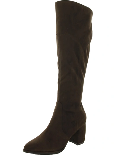 Shop Marc Fisher Lella Womens Faux Suede Knee-high Boots In Multi