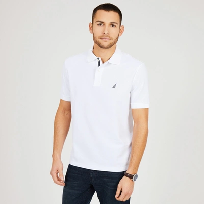 Shop Nautica Mens Big & Tall Performance Classic Fit Deck Polo In White