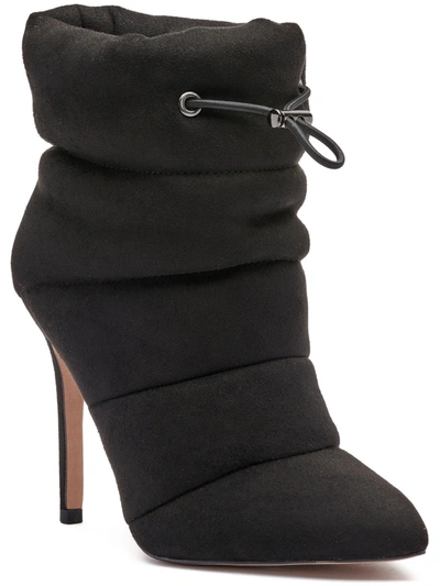 Shop Jessica Simpson Padina Womens Microsuede Pointed Toe Ankle Boots In Black