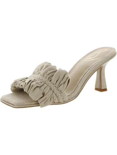 Sam Edelman Kady Womens Satin Slide Heels In Multi