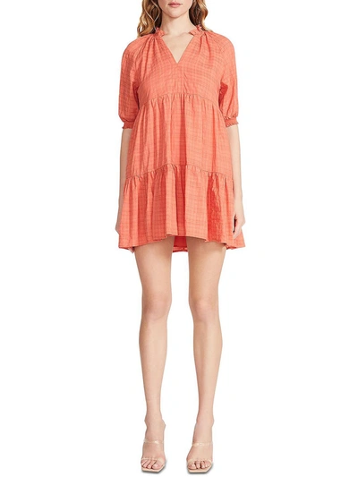 Shop Bb Dakota By Steve Madden Hustle And Glow Womens Plaid Short Mini Dress In Multi