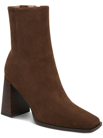 Shop Sam Edelman Ivette Womens Suede Square Toe Ankle Boots In Multi