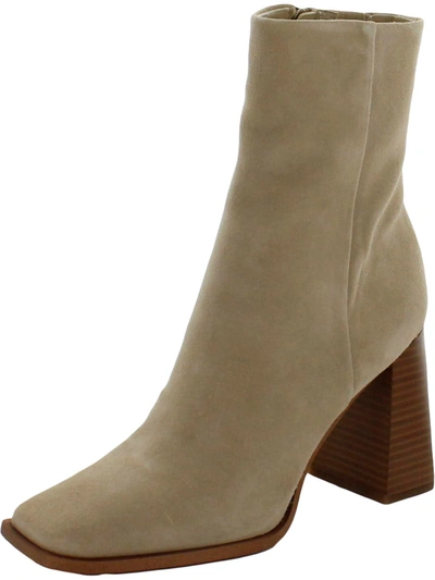 Sam Edelman Ivette Womens Suede Square Toe Ankle Boots In Multi