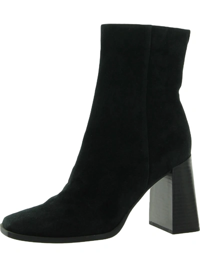 Sam Edelman Ivette Womens Suede Square Toe Ankle Boots In Black