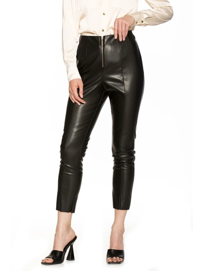 Shop Alexia Admor Leather Pants In Black