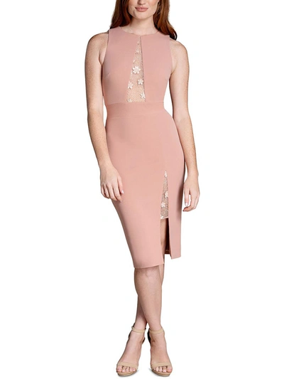 Shop Dress The Population Womens Beaded Knee Bodycon Dress In Pink