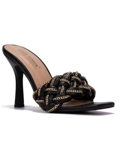 Shop Cape Robbin Tilio Womens Faux Leather Dressy Heels In Black