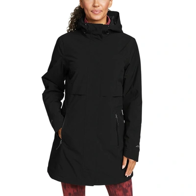 Shop Eddie Bauer Women's Rippac Insulated Trench Coat In Black