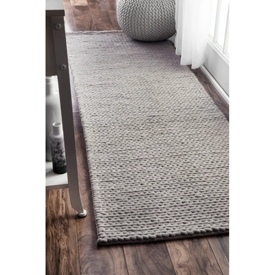 Nuloom Hand Woven Chunky Woolen Cable Rug