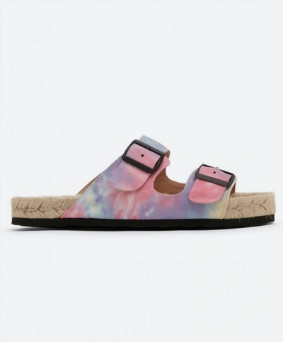 Shop Manebi Nordic Sandals In Multi Tie Dye