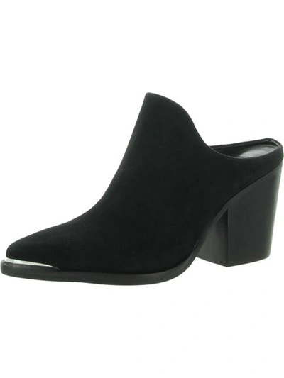 Shop Steve Madden Cando Womens Suede Slip On Mules In Black