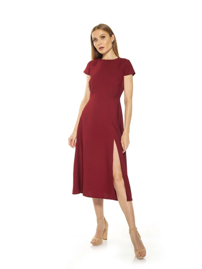 Shop Alexia Admor Lily Midi Dress In Red