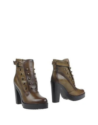 Diesel Ankle Boot In Military Green