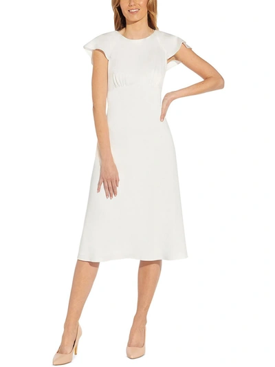 Shop Adrianna Papell Womens Pleated Maxi Maxi Dress In White