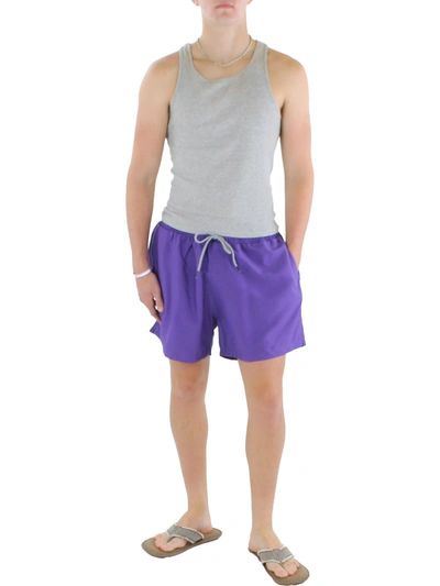 Inc Mens Solid Pocket Swim Trunks In Multi