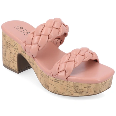 Journee Collection Collection Women's Tru Comfort Foam Kyaa Sandals In Pink