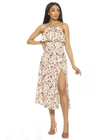 Alexia Admor Popover Midi Dress In Multi