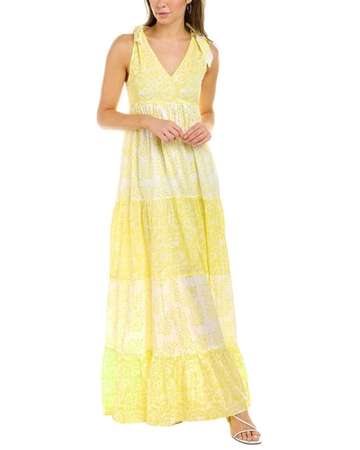 Shop Ash & Eden Sasha Maxi Dress In Yellow