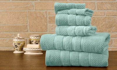Shop Bibb Home 6 Piece Egyptian Cotton Towel Set