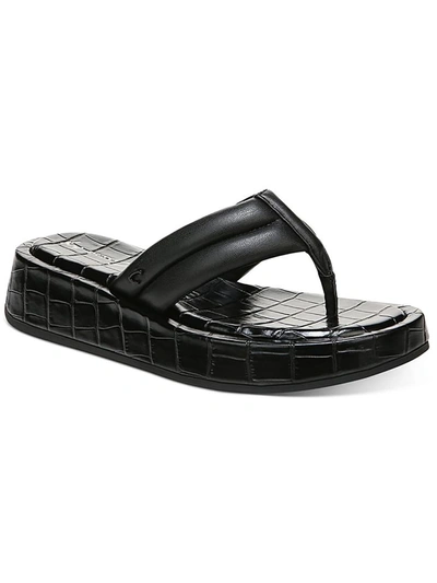 Shop Circus By Sam Edelman Laina Womens Comfort Insole Flip-flops Platform Sandals In Black