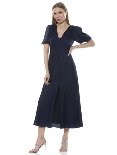 Shop Alexia Admor Lorelei Dress In Blue