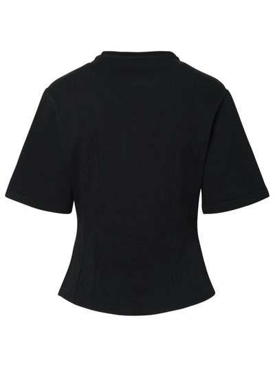 Shop Etro Black Cotton T-shirt