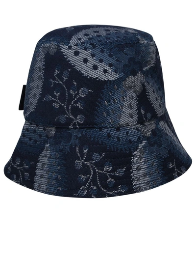 Shop Etro Blue Cotton Blend Hat
