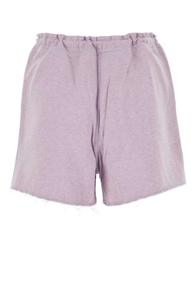 Shop Ganni Shorts In Purple