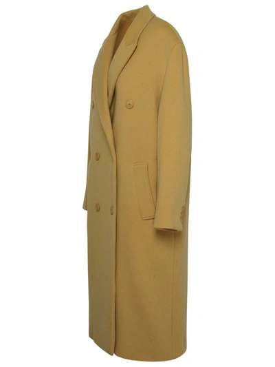 Isabel Marant Coat In Virgin Wool And Cashmere In Yellow