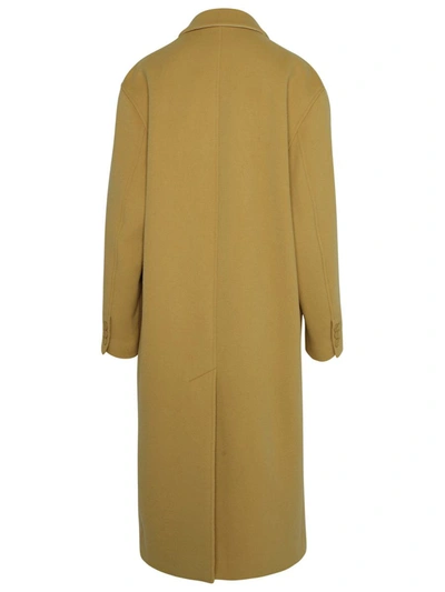 Isabel Marant Coat In Virgin Wool And Cashmere In Yellow