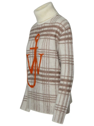 Shop Jw Anderson J.w. Anderson Beige Wool Turtleneck Sweater
