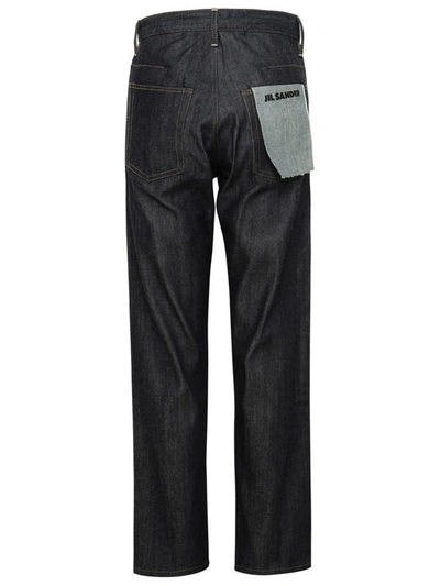 Shop Jil Sander Black Cotton Jeans