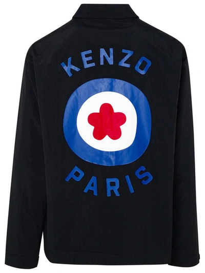 Shop Kenzo Target Black Nylon Jacket